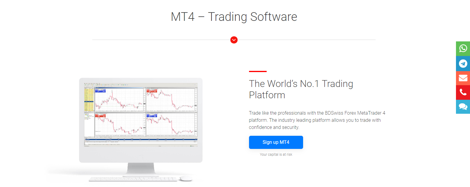BDSwiss Review MT4 trading platform